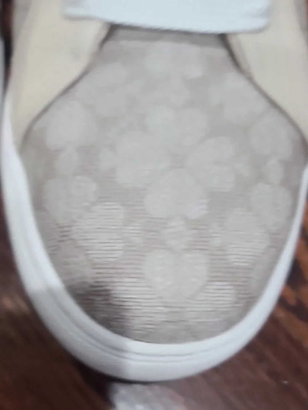 kate spade Cream and White Patterned Lace-Up Sneakers
